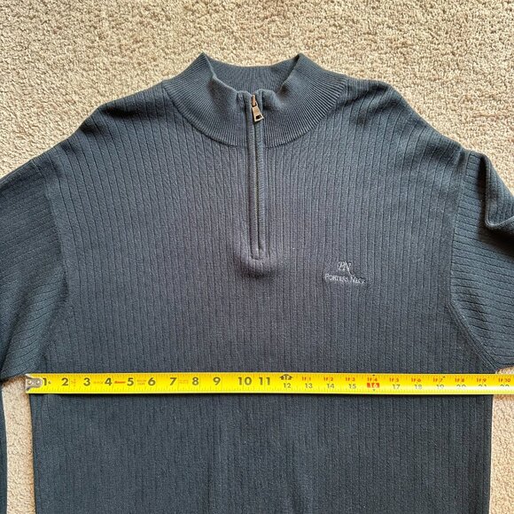 Cutter & Buck Sweater Mens XL 1/4 Zip Mock Neck Black Porters Neck Pullover - Picture 7 of 12